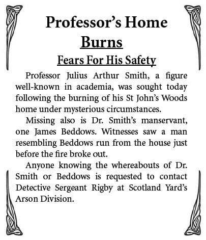 professor's home burns